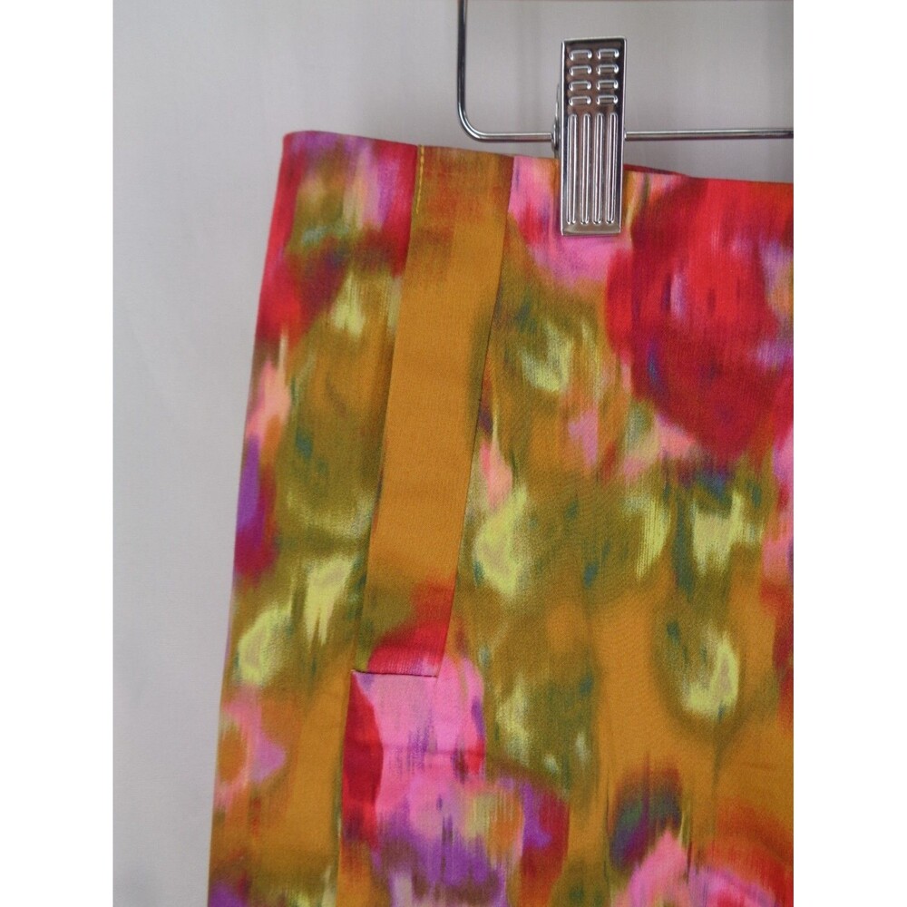 J Crew Floral Sateen Mini Skirt Size 10 Blurred Watercolor New - Picture 3 of 6
